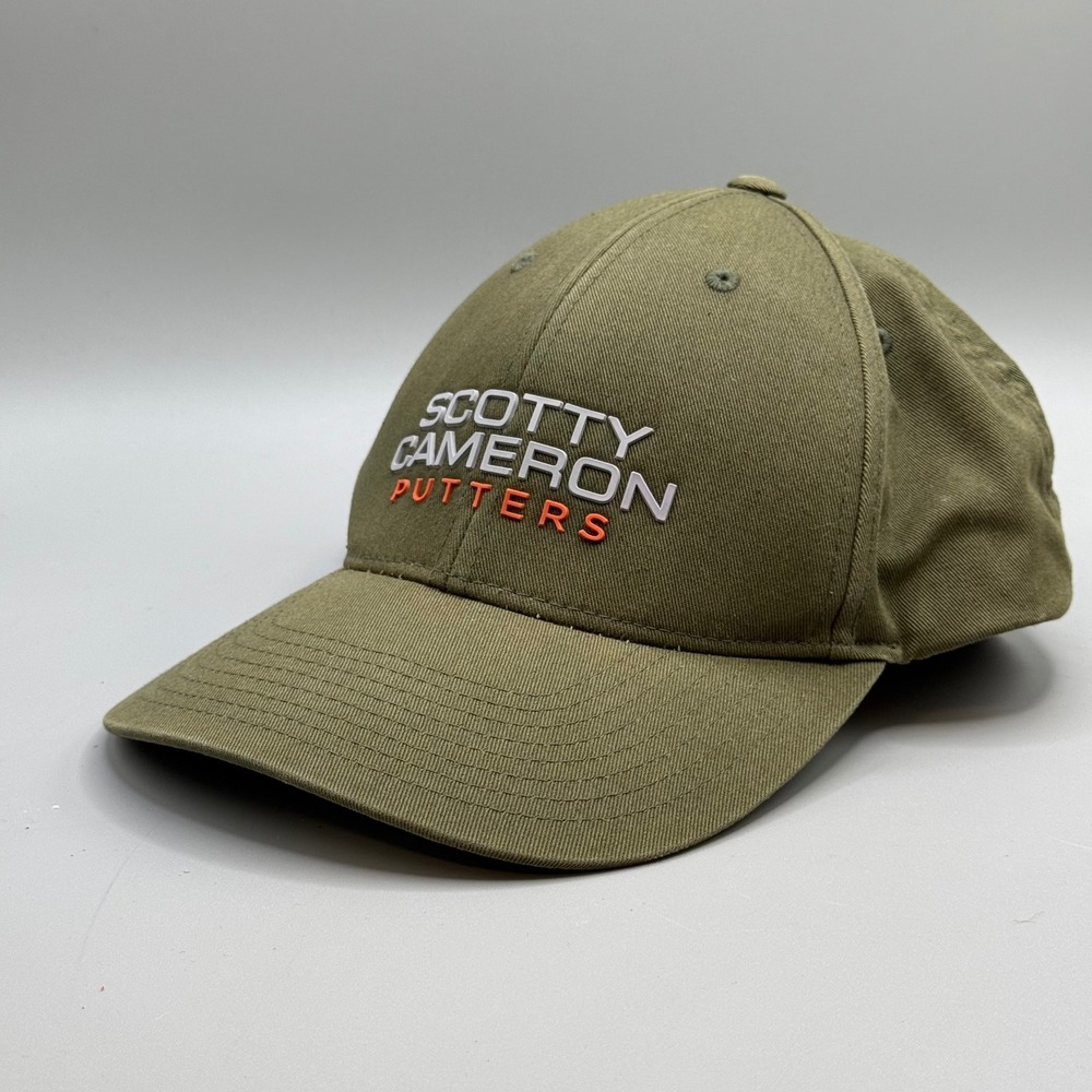 Scotty Cameron Putters Titleist Golf Hat Mens Olive Green Snapback Cap Cotton
